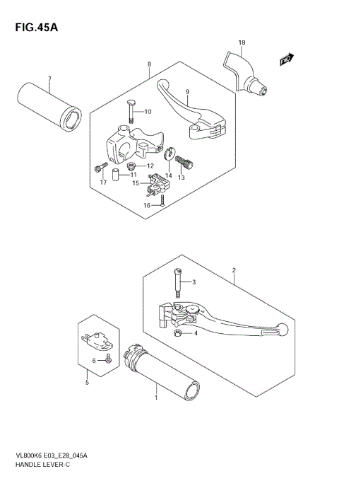 HANDLE LEVER (MODEL K7/K8/K9)