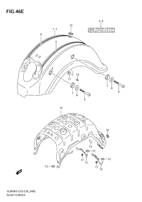 REAR FENDER (MODEL K9)
