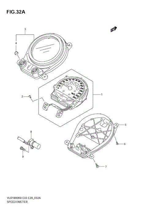 SPEEDOMETER (VLR1800TK9)