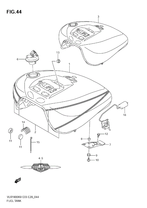 FUEL TANK (VLR1800TK8/TK9)