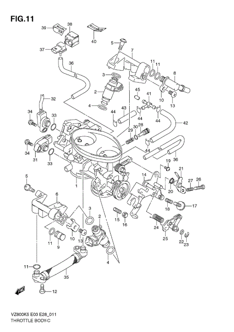THROTTLE BODY (MODEL K5/K6/K7/K8)