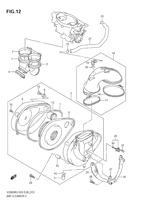 AIR CLEANER (MODEL K5/K6/K7/K8)
