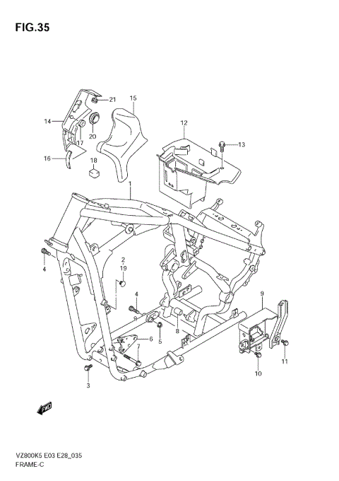 FRAME (MODEL K5/K6/K7/K8)