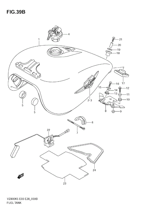 FUEL TANK (MODEL K9)
