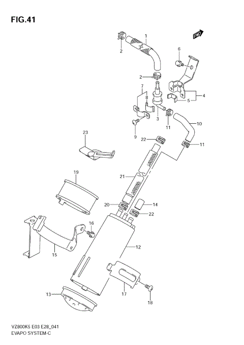 EVAP SYSTEM (MODEL K5/K6/K7/K8 E33)