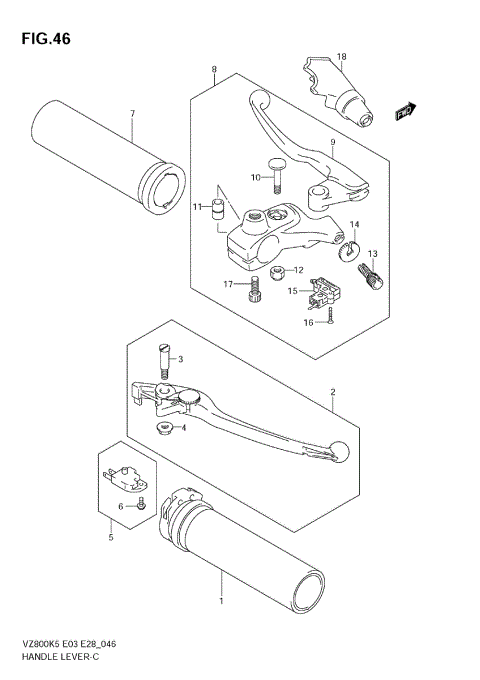 HANDLE LEVER (MODEL K5/K6)