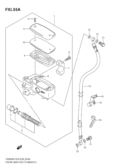 FRONT MASTER CYLINDER (MODEL K7/K8/K9)