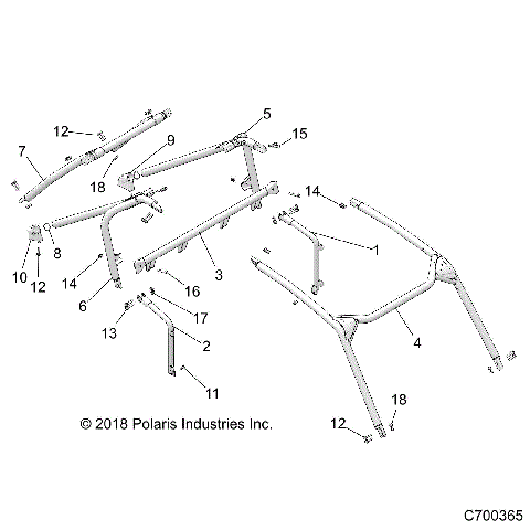 CHASSIS, CAB FRAME - Z18VEL92BK/BR/LK (C700365)