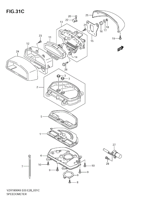 SPEEDOMETER (VZR1800NK8/NK9)
