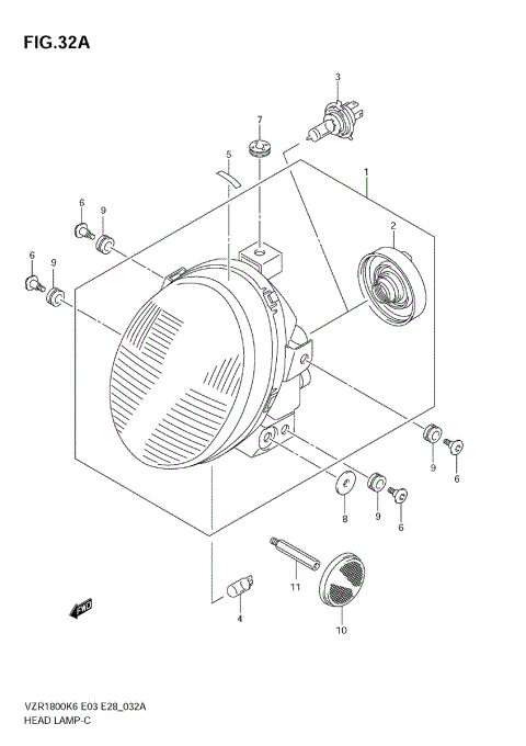 HEADLAMP (VZR1800NK8/NK9)