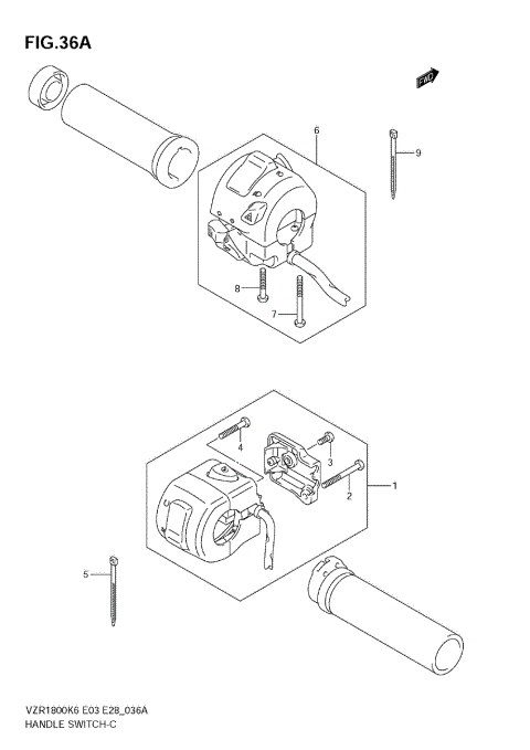 HANDLE SWITCH (VZR1800NK8/NK9)