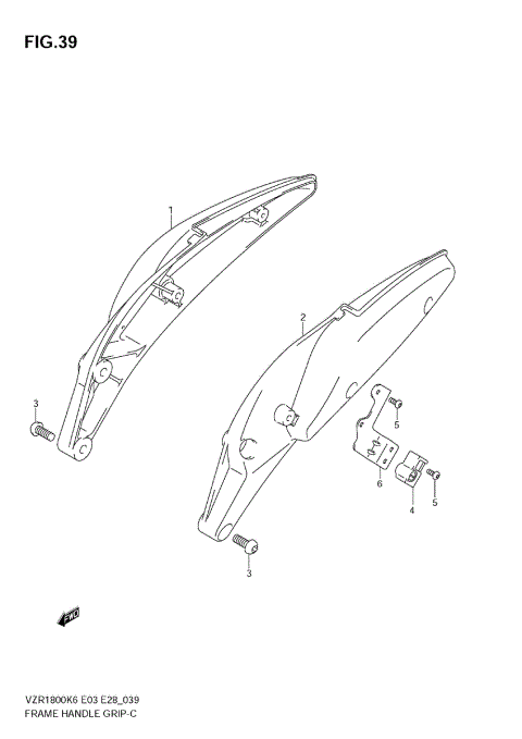 FRAME HANDLE GRIP (MODEL K6/K7,VZR1800NK8)