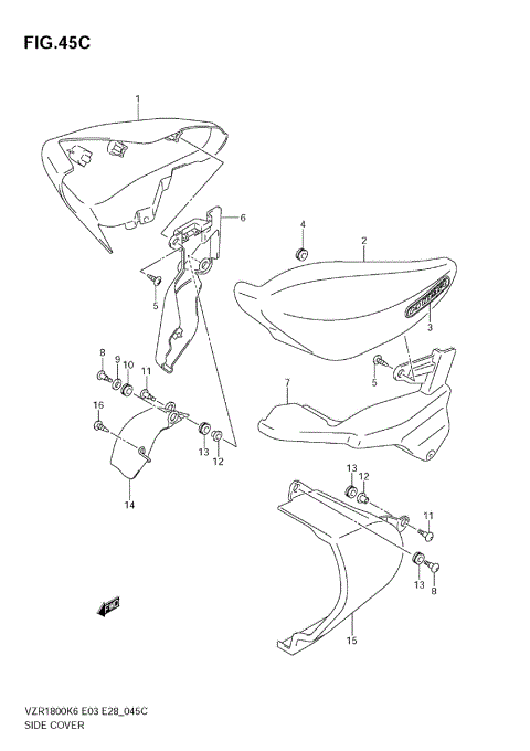 SIDE COVER (VZR1800K9/NK9)