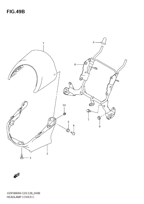 HEADLAMP COVER (VZR1800NK8/NK9)