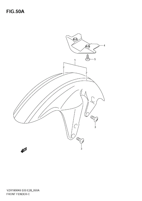 FRONT FENDER (VZR1800ZK7/ZK8/ZK9)