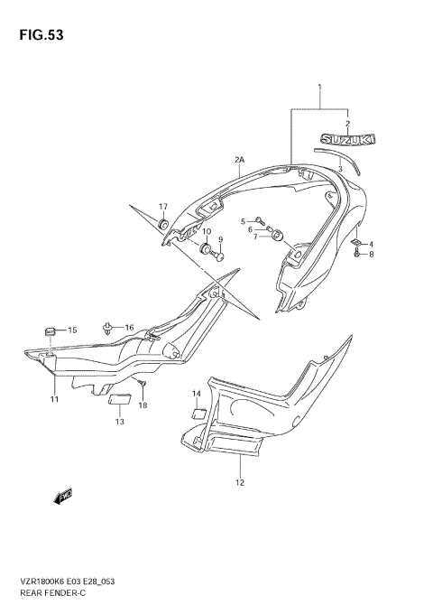 REAR FENDER (VZR1800K6/K7)