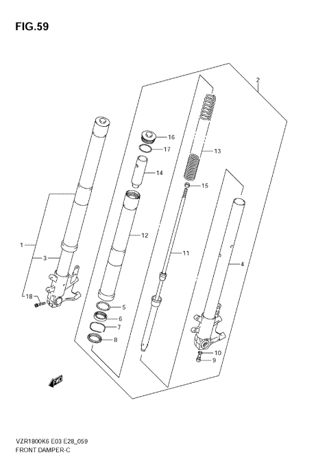 FRONT DAMPER (VZR1800K6/K7)