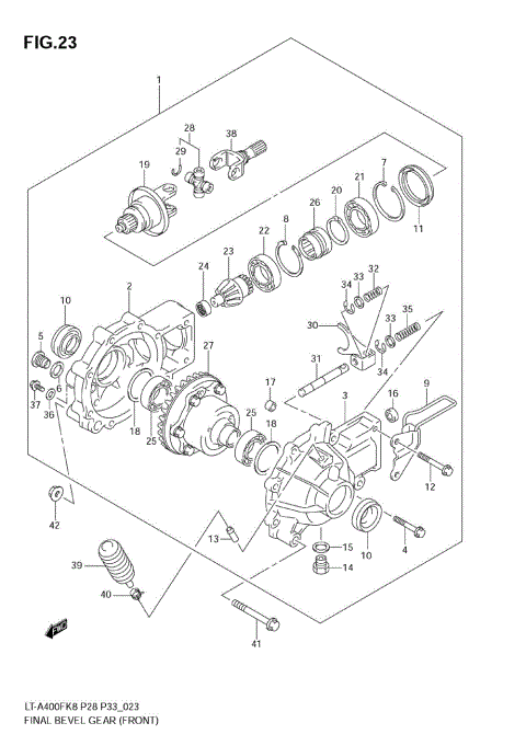 FINAL BEVEL GEAR (FRONT)