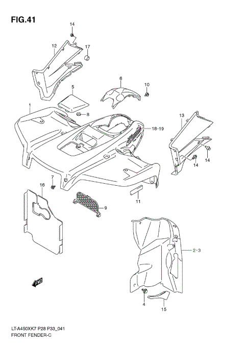 FRONT FENDER (MODEL K7/K8)
