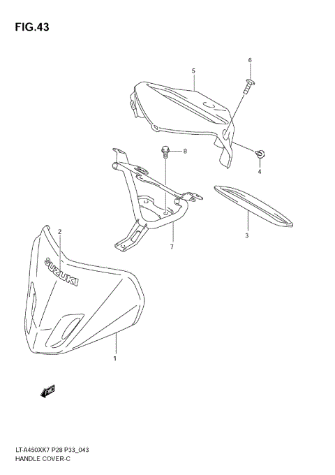 HANDLE COVER (MODEL K7/K8)