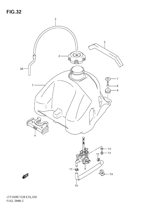 FUEL TANK (MODEL K7/K8)