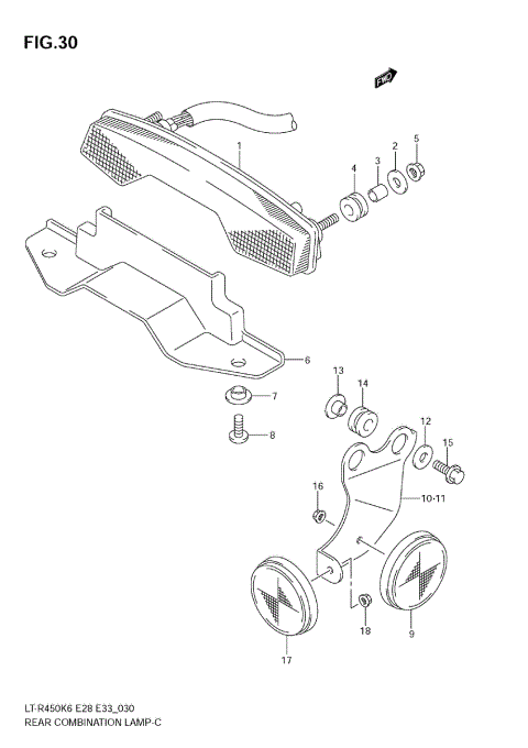 REAR COMBINATION (E28)