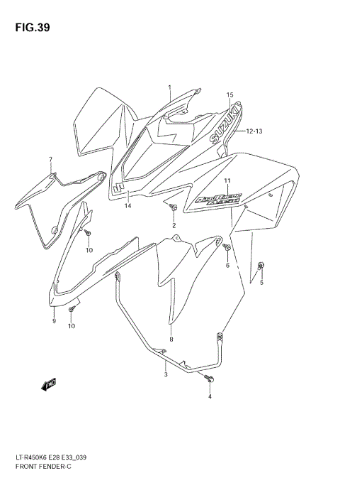 FRONT FENDER (MODEL K6)