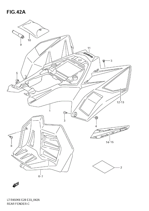REAR FENDER (MODEL K8)