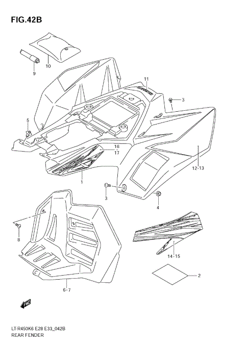 REAR FENDER (MODEL K9)