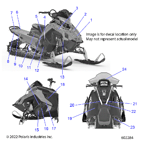 BODY, DECAL, BLACK SIDE PANEL W/FLAT BLACK ACCENT - S23TGG8MS/TGY8MS (602284)