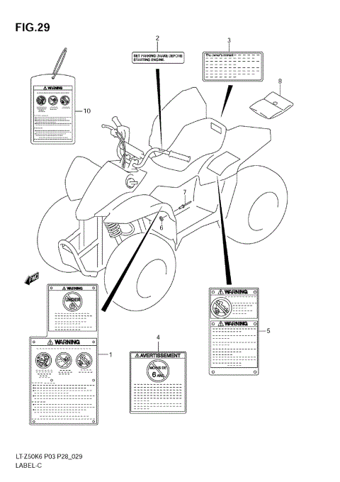 LABEL (MODEL K6/K7/K8)