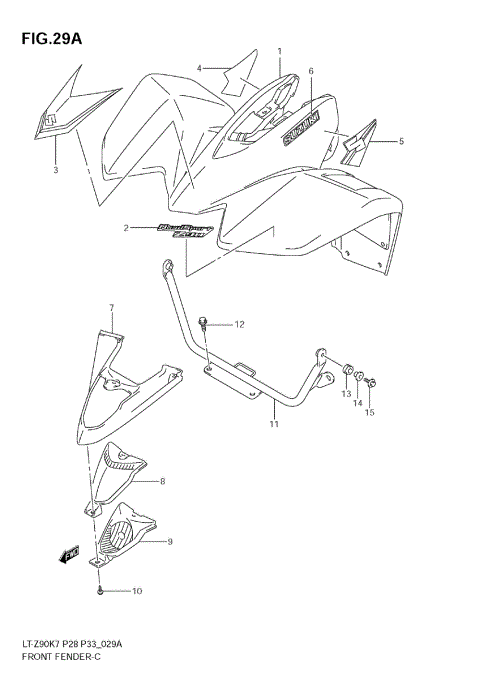 FRONT FENDER (MODEL K8)