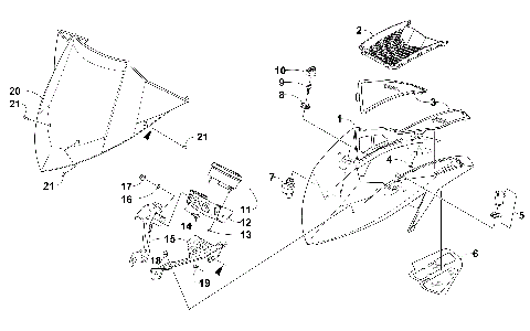 WINDSHIELD AND INSTRUMENTS ASSEMBLIES [98076]