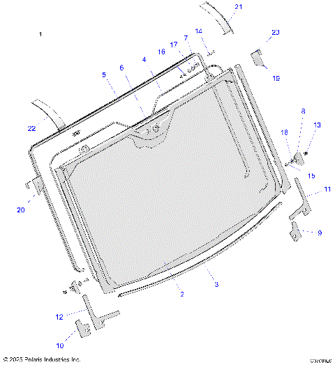 BODY, WINDSHIELD, FIXED GLASS (FROM 6/2/2025) -D26P4VD4B4/YD4B4 (C0708920)