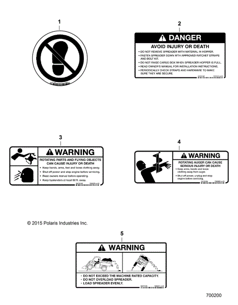 SAND/SALT SPREADER, DECALS