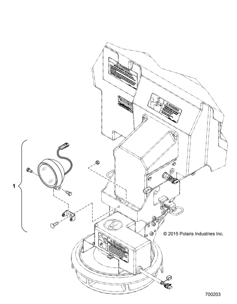 SAND/SALT SPREADER, REAR LIGHT