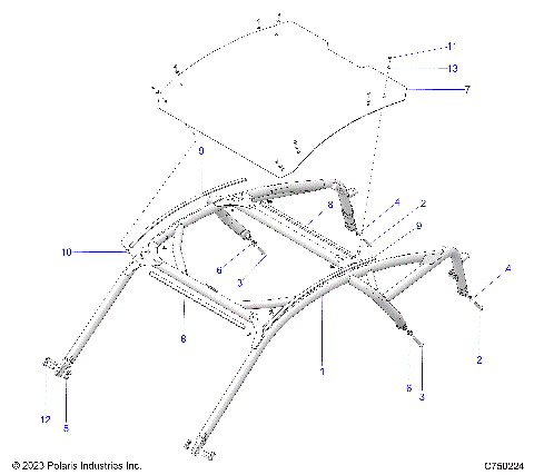 CHASSIS, CAB FRAME - Z25RPP2KAE/BE (C750224)