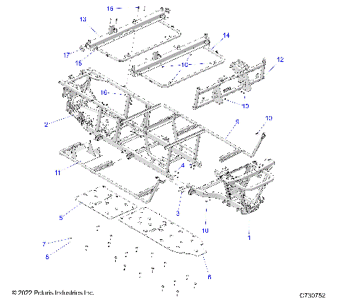 CHASSIS, FRAME - R25CDA57A1 (C730752)