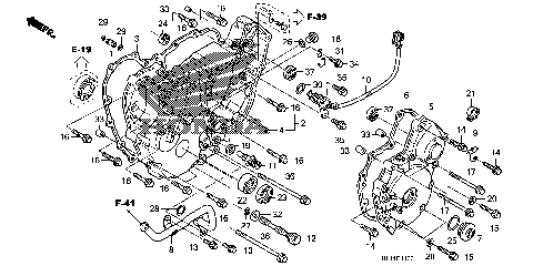 REAR CRANKCASE COVER