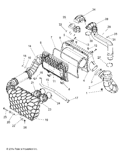 ENGINE, AIR INTAKE SYSTEM - Z16VDM99AM (49RGRAIRBOX151000AL)