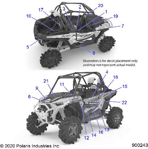BODY, DECALS - Z21NAM99AG (900243)