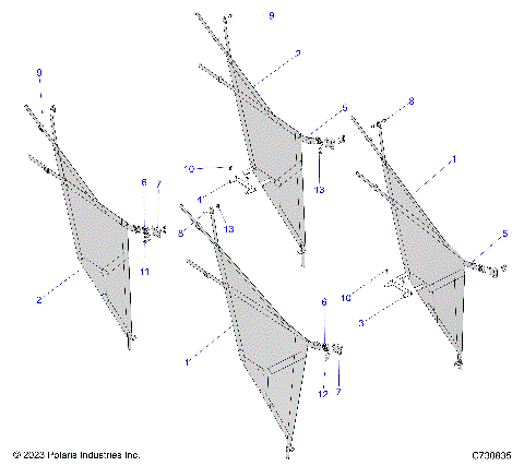 BODY, SIDE NETS - R23MAA57B1/EB4/B9 (C730835)