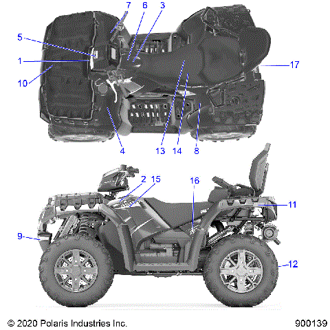 BODY, DECALS - A23SYE85AP (900139-01)
