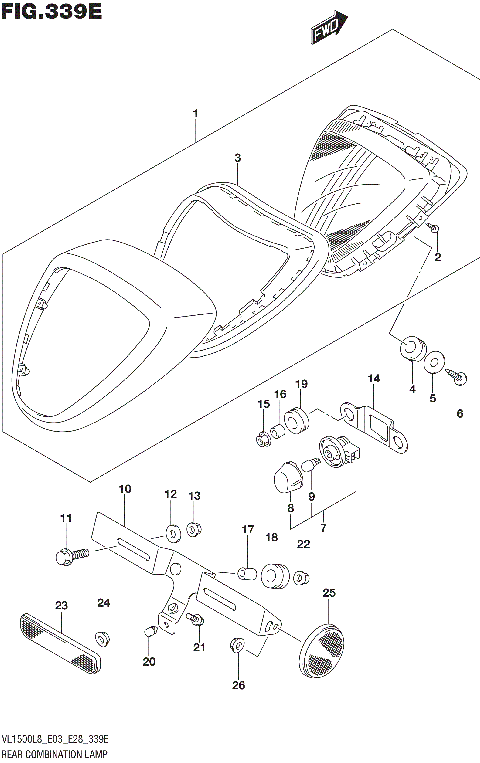 REAR COMBINATION LAMP (VL1500TL8 E03)