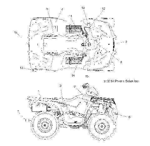 BODY, DECALS - A11MH50AX/AZ (49ATVDECAL11SP500)