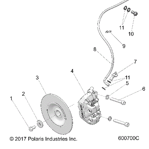 BRAKES, BRAKE ASM. - S23FJE8PS/8PE (600700C)