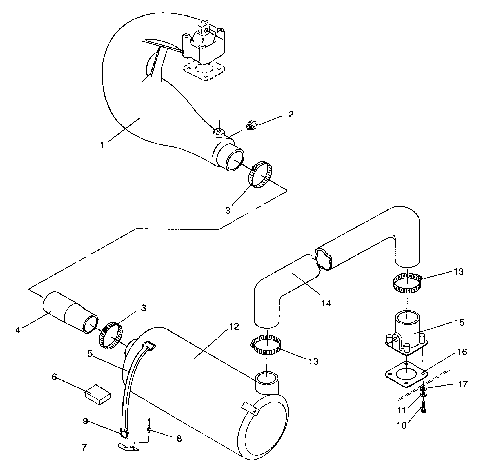 EXHAUST SYSTEM SLT 750 B944170 (4925942594014A)