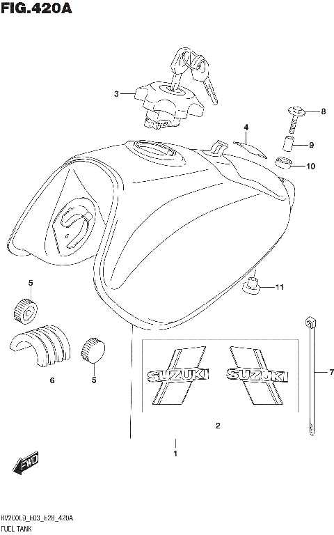 FUEL TANK (RV200L9 E03)