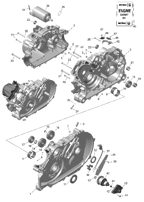 01- ROTAX - Crankcase