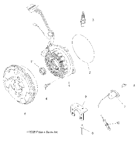 ELECTRICAL, IGNITION SYSTEM - A08MH50SS/SQ (49ATVMAGNETO08SP500EFI)